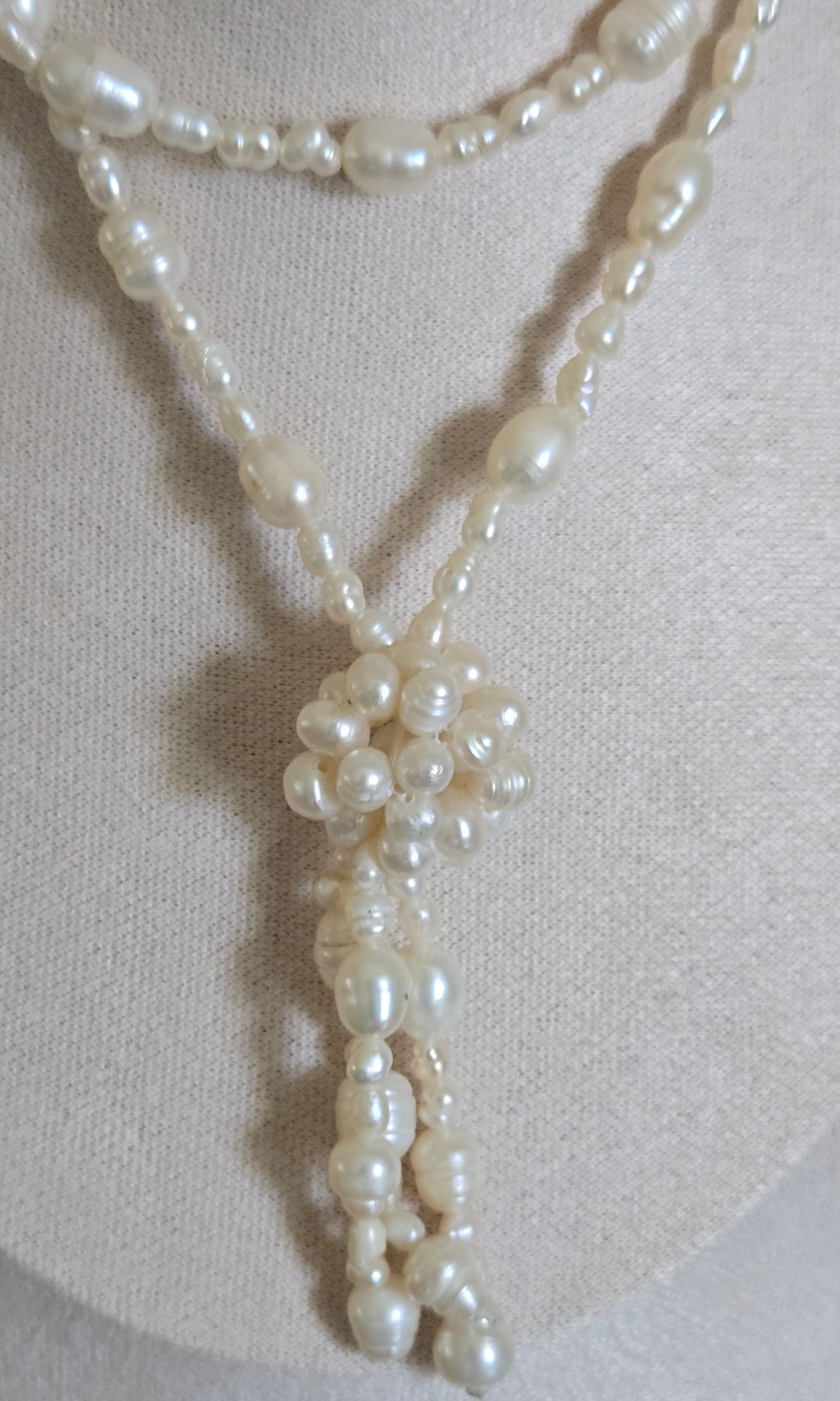 Baroque Freshwater Pearl Lariat Necklace