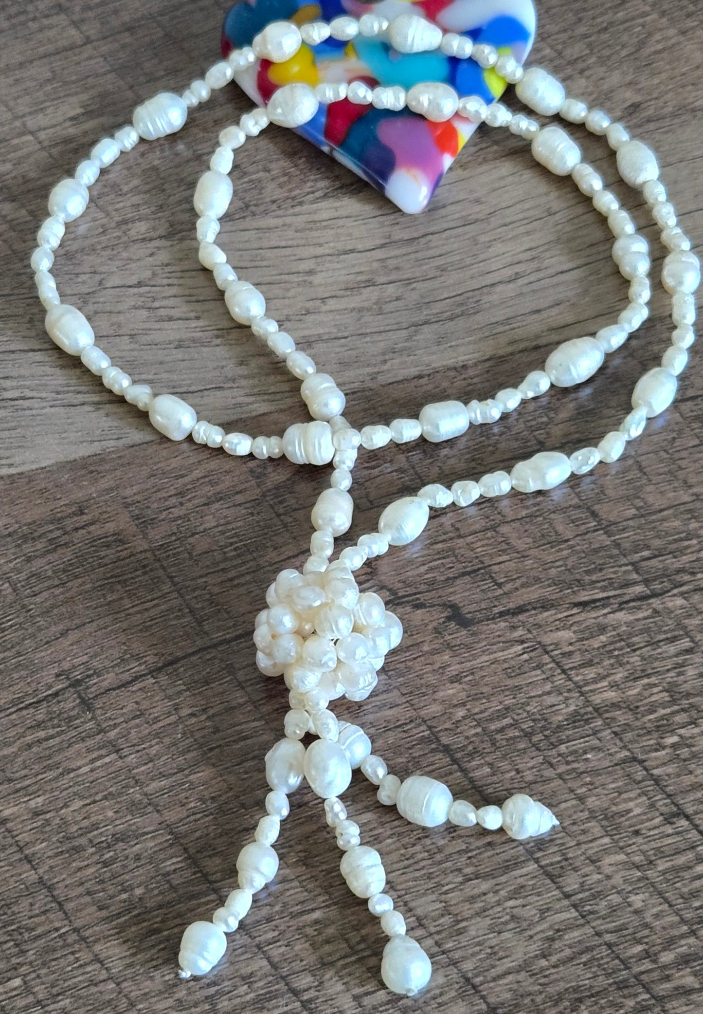 Baroque Freshwater Pearl Lariat Necklace