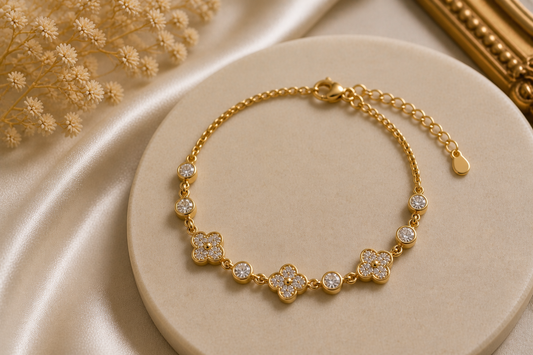 Classic Crystal Flower Bracelet